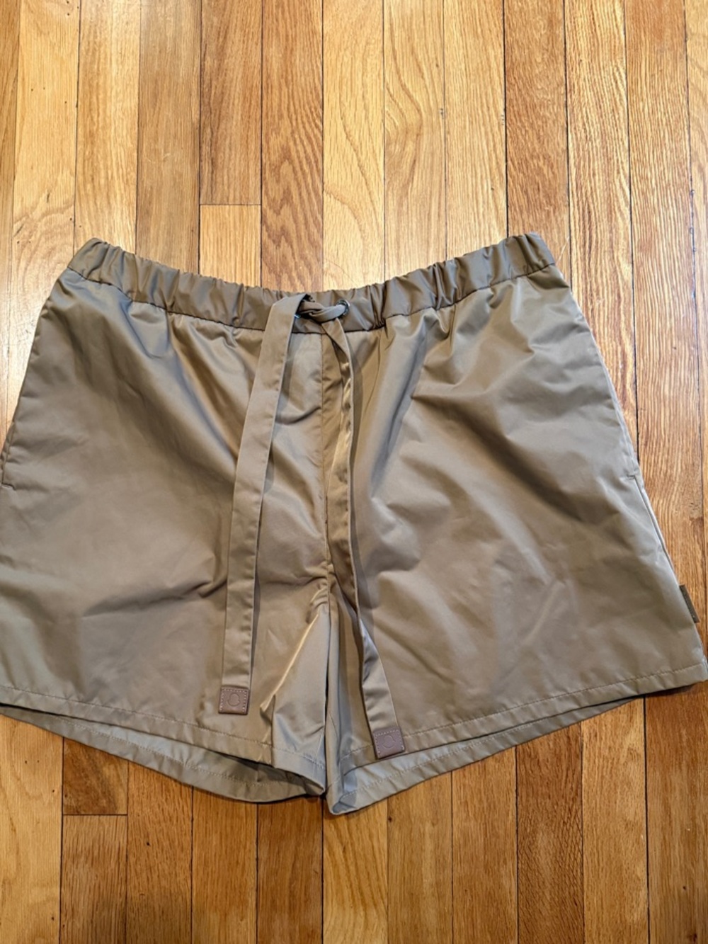 Moncler shorts Waist Pull-On Shorts in Taupe
